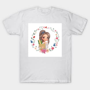 Girl with Groceries T-Shirt